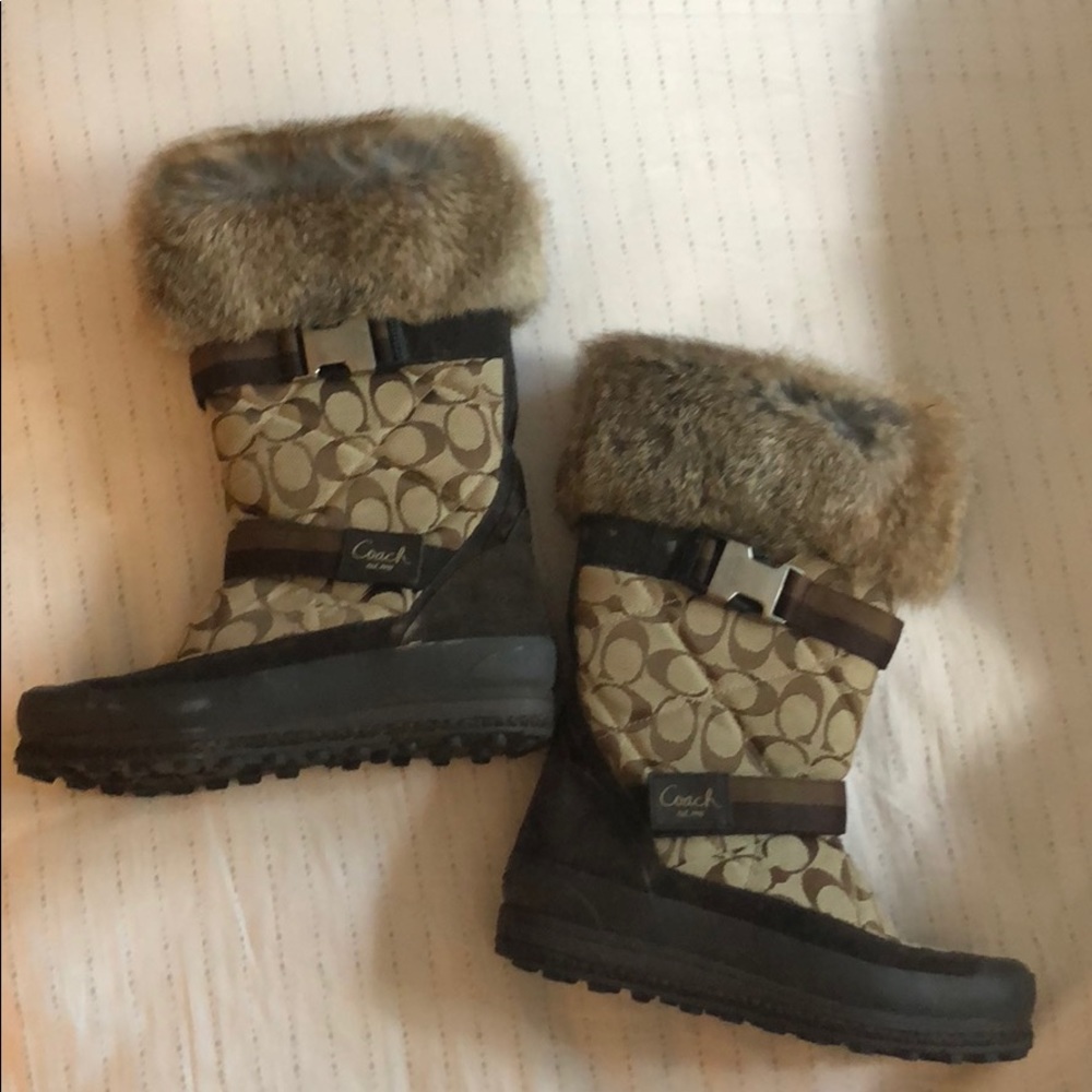 Coach snow boots.